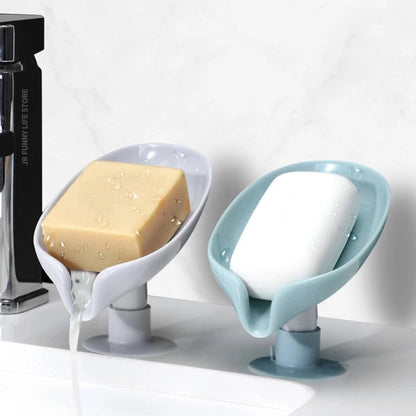 Close-up view of slanted design and open face of SlopeMate soap holder